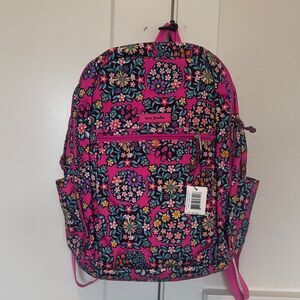 Vera Bradley Lighten Up Grand Backpack Multicolor Kaleidoscope Rosettes Travel